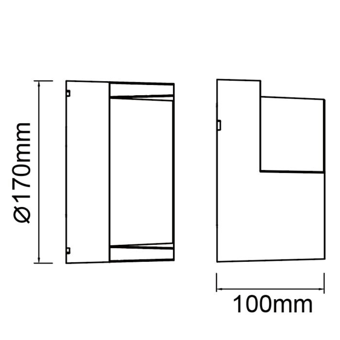 Mantra Creek Zidna lampa braon led 15W 2700K-4000K 10cm - Slika 2