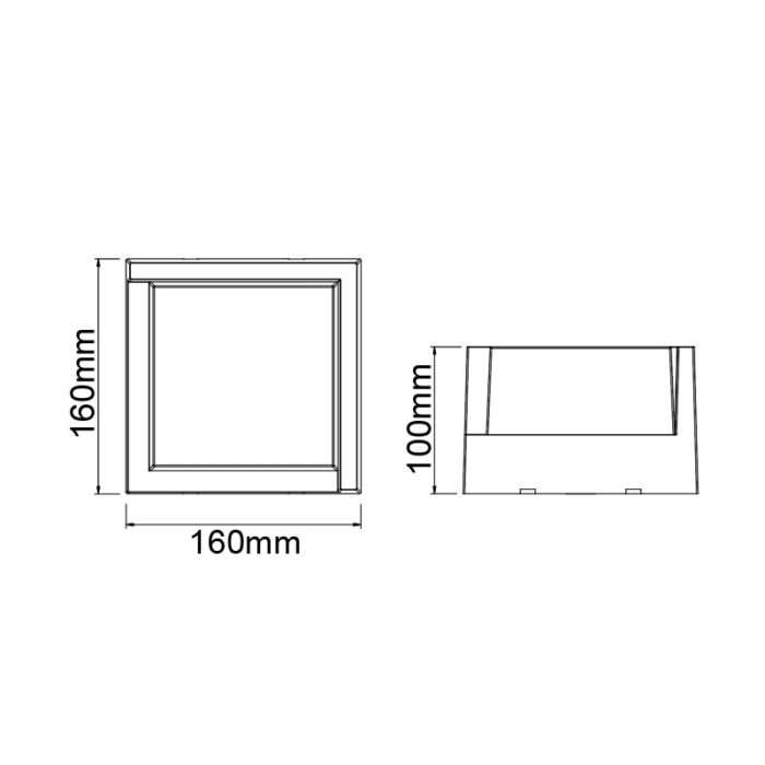 Mantra Creek Zidna lampa bela led 15W 2700K-4000K 16cm - Slika 2