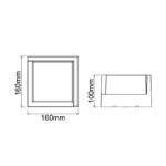 Mantra Creek Zidna lampa braon led 15W 2700K-4000K 16cm - Slika 2