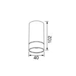 Mantra Split plafonska lampa bela 1xGU10 12W 10cm - Slika 2
