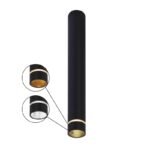 Mantra Split plafonska lampa crna 1xGU10 12W 30cm