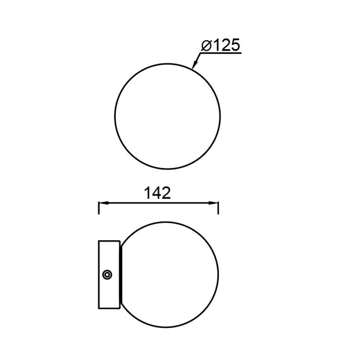 Mantra Puebla zidna/plafonska lampa LED 6W 3000K zlatna - Slika 2