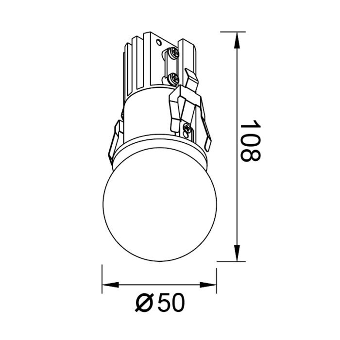 Mantra Bead ugradni spot LED 7W 2700K IP44 bela - Slika 2