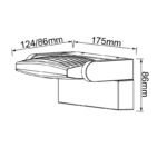 Mantra Hood spoljna zidna lampa LED 12W 3000K bela - Slika 2