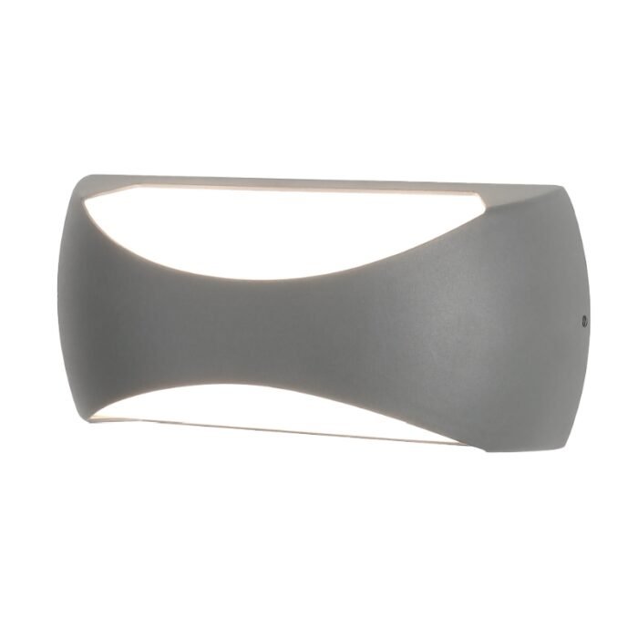 Mantra Butan spoljna zidna lampa LED 12W 3000K siva - Slika 1