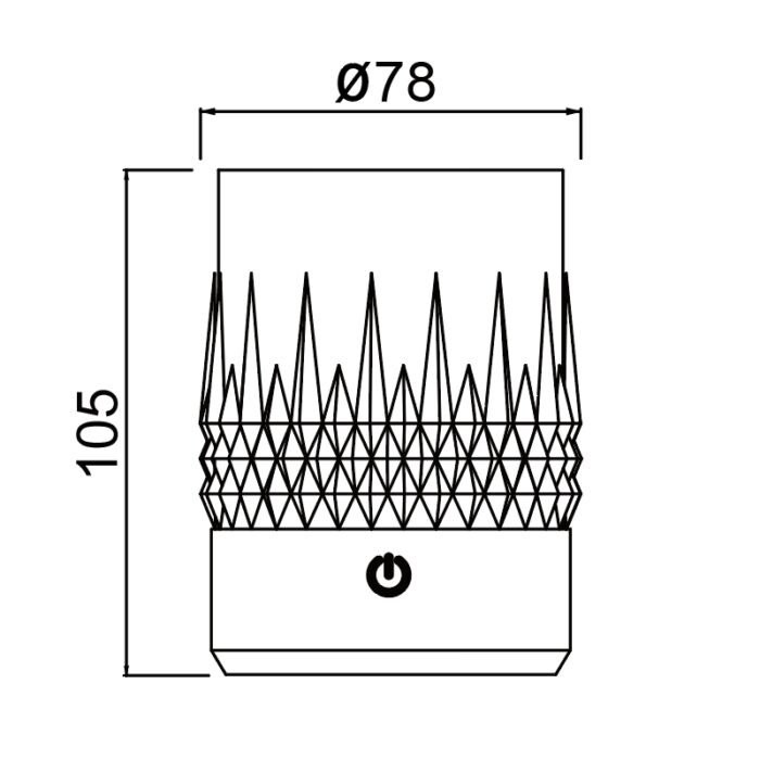 Mantra Lax Prenosiva lampa crna led 1W 3000K - Slika 2