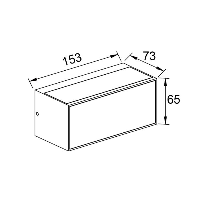 Mantra Cancun Zidna lampa siva led 10.5W 3000K - Slika 2