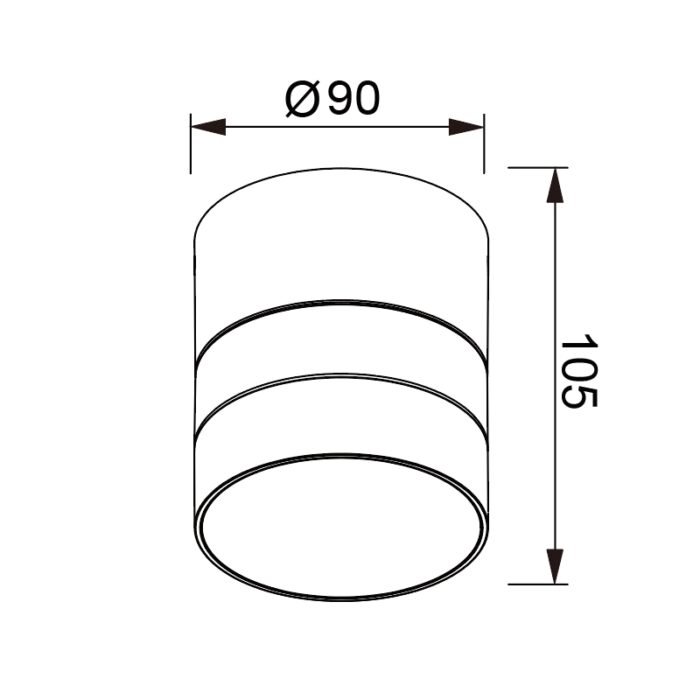 Mantra Saler Zidna lampa siva 1xGX53 12W - Slika 2