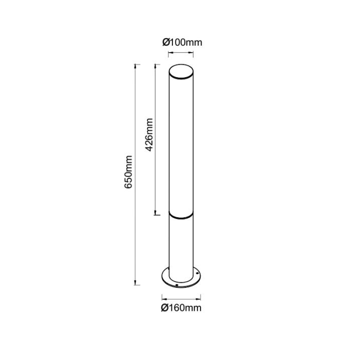 Mantra Gant Podna lampa braon led 18W 3000K 65cm - Slika 2
