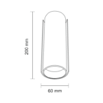 Shilo Ozu zidna lampa bela - Slika 2