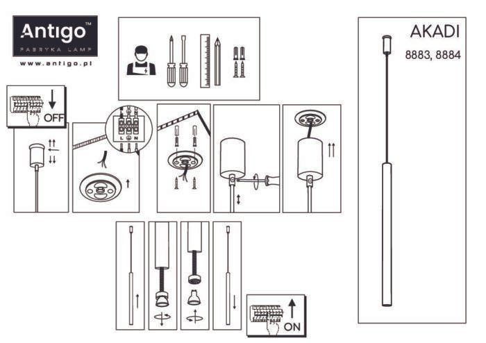 Amplex Akadi Visilica Crna 200 mm - Slika 4