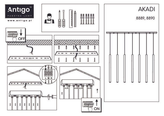 Amplex Akadi Visilica Crna 2000 mm 40 mm 1400 mm - Slika 4