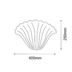 Amplex Bacelo Zidna lampa Mesing 250 mm 200 mm 390 mm 8160 - Slika 3