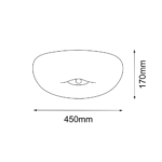 Amplex Button Plafonska lampa Mesing 170 mm - Slika 3
