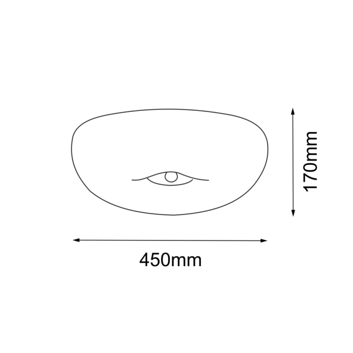 Amplex Button Plafonska lampa Mesing 170 mm - Slika 3