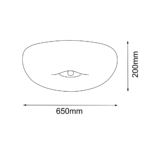 Amplex Button Plafonska lampa Mesing 200 mm - Slika 3