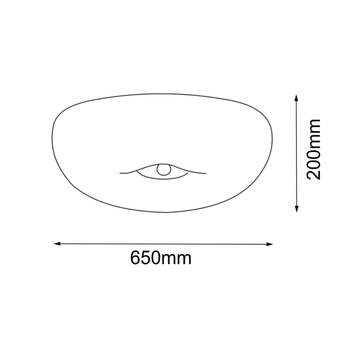 Amplex Button Plafonska lampa Mesing 200 mm - Slika 3