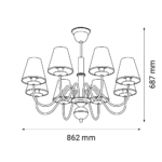 Amplex DERIA Visilica Siva - Slika 3