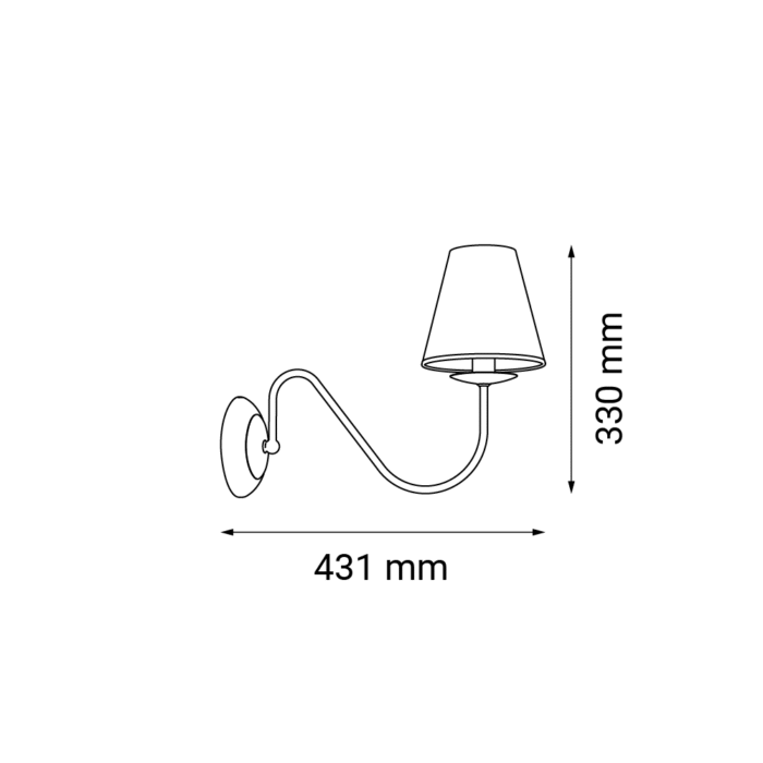Amplex DERIA Zidna lampa Siva - Slika 4
