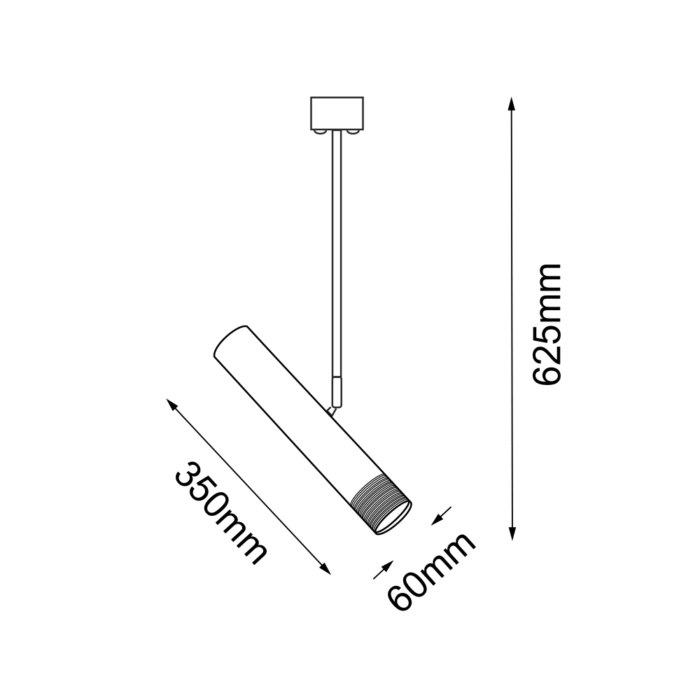 Amplex Eido plafonska lampa Crna - Slika 3