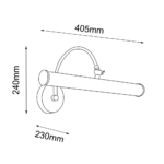 Amplex Expo Zidna lampa Mesing - Slika 3