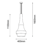 Amplex Plafonska lampa Bež - Slika 3