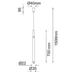 Antigo Astako Visilica mesing 3000K - Slika 3