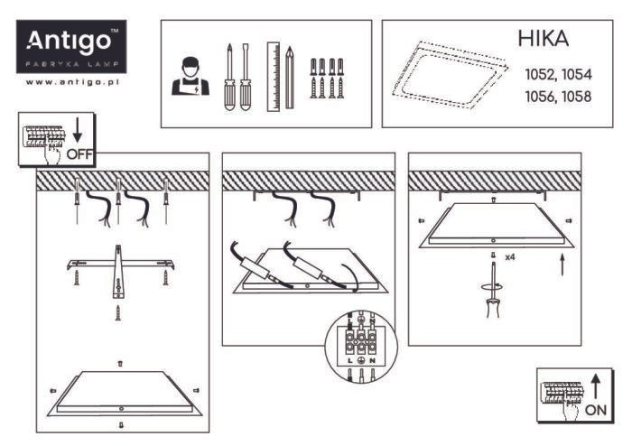 Brosline HIKA Reflektor Crna 4000K 410 mm - Slika 3