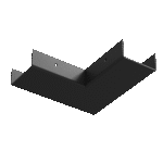 Brosline Komponenta za šinsku rasvetu Crna 100 mm