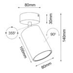 Brosline Point Reflektor Bela 80 mm 170 mm 2289 mm - Slika 2