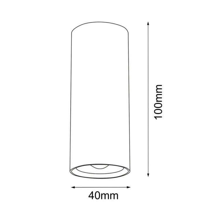 Brosline Point Reflektor Crna 40 mm - Slika 2