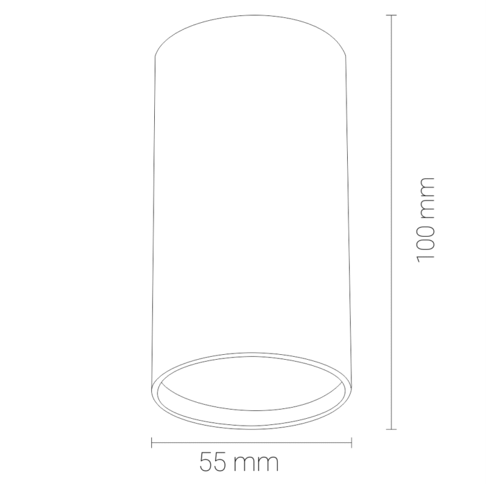 Brosline Point Reflektor Crna 55 mm - Slika 2