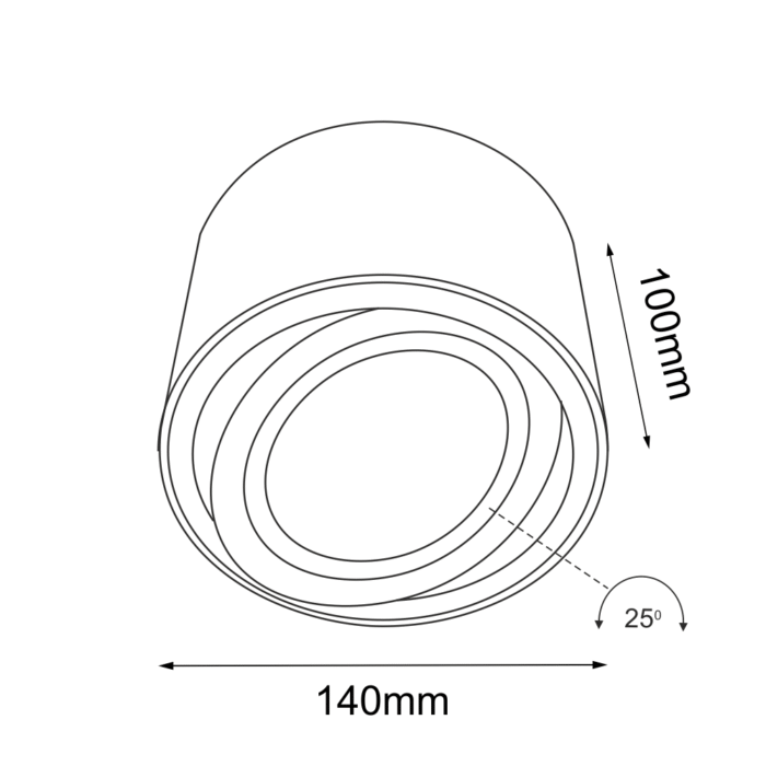 Brosline TOCHA Reflektor Bela - Slika 2