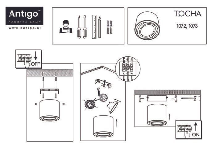 Brosline TOCHA Reflektor Bela - Slika 3