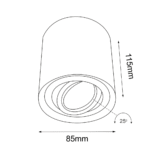 Brosline TOCHI Reflektor Bela - Slika 2