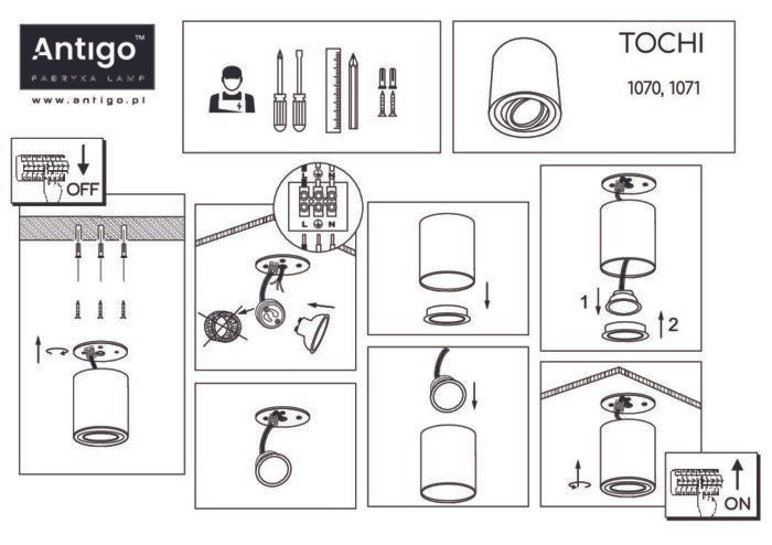Brosline TOCHI Reflektor Bela - Slika 3