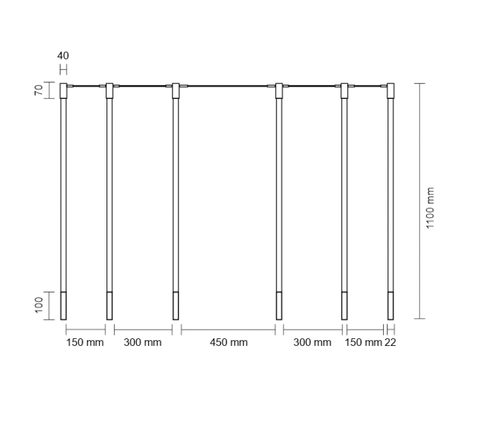Dohar Alha N Visilica Bela 1590 mm 1100 mm - Slika 3