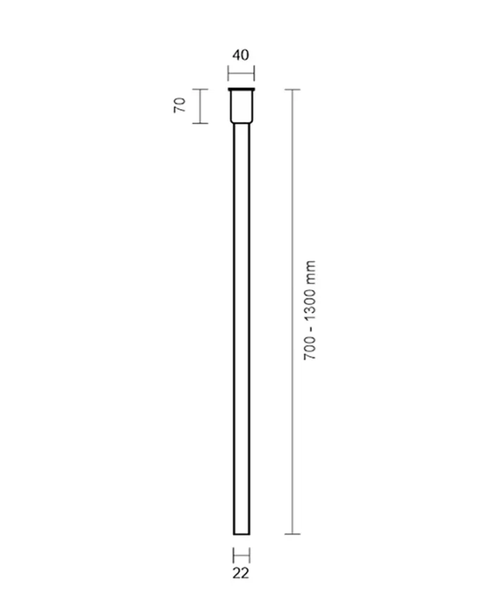 Dohar Alha Y Reflektor Bakar 40 mm 950 mm - Slika 2