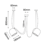 Dohar Dobo Visilica Crna 9036 - Slika 4