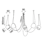 Dohar Dobo Visilica Crna 9038 - Slika 4