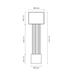 Dohar IHI Reflektor Bela 500 mm - Slika 2