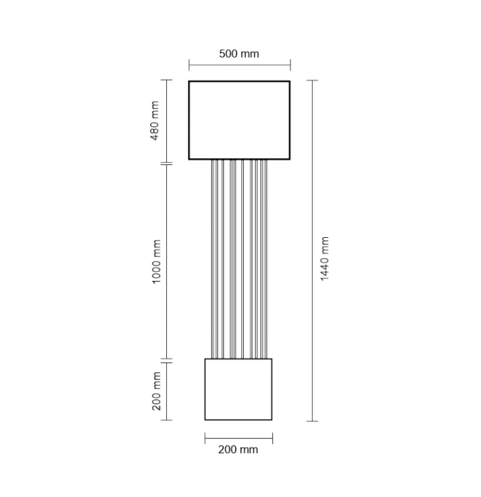 Dohar IHI Reflektor Bela 500 mm - Slika 2