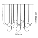 Dohar Udin Visilica Crna 1100 mm 9785 - Slika 4