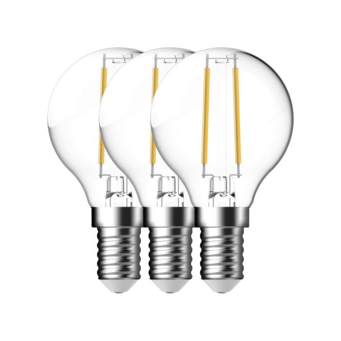 Energetic sijalica E14 3-pack G45 2700 Kelvin 470 Lumen Transparentna - Slika 1