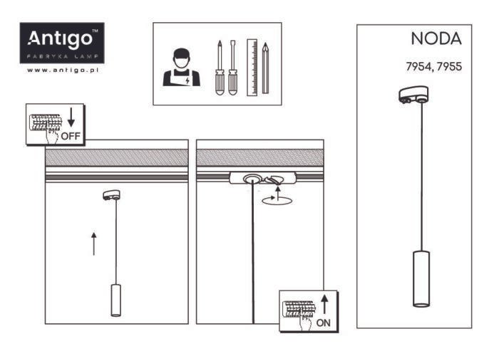 Shilo Noda reflektor za trofaznu šinsku rasvetu crna - Slika 2