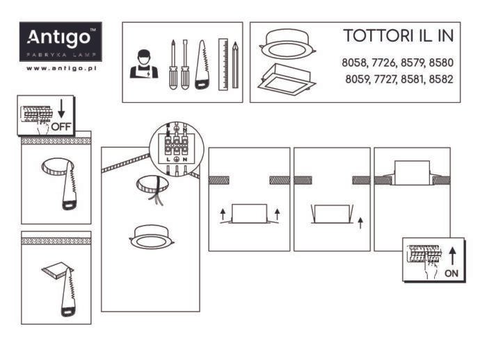 Shilo Tottori IL ugradna lampa crna 4000K - Slika 2