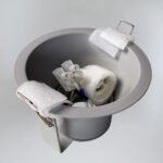 Shilo Kami ugradna lampa siva (110 mm)