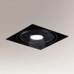 Shilo Komoro ugradna lampa crna 3000K
