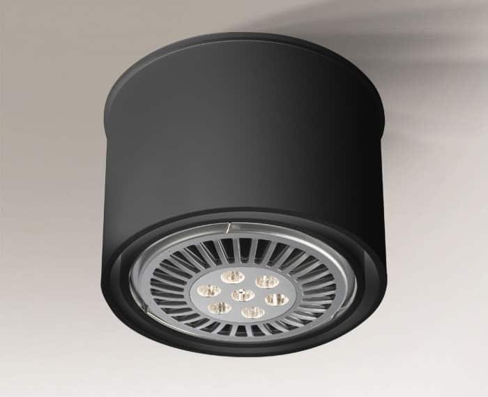 Shilo Miki plafonska lampa crna (100 mm) Shilo Miki plafonska lampa crna (100 mm) - Slika 1