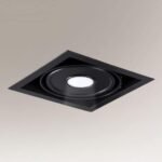 Shilo Muko ugradna lampa crna 3000K